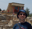 Daniel Berstein gaining knowledge at Knossos (Crete, Greece)